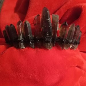 Raw Smoky Quartz Crystal Tiara